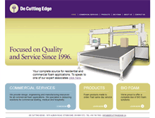 Tablet Screenshot of decuttingedge.ca